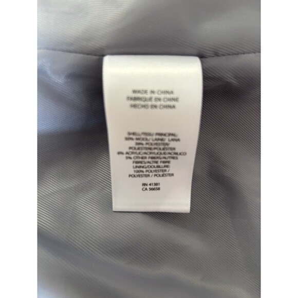 Ralph Lauren Womens Size 0 Double-Breasted Long COAT Wool Tartan A-Line Trench - Picture 9 of 9